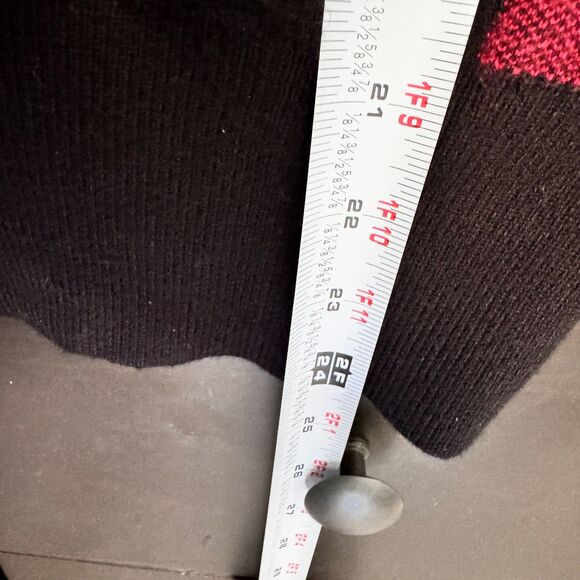 Tommy Bahama Women’s Buffalo Plaid Cardigan Sweater Medium Jeweled Buttons - Picture 8 of 10